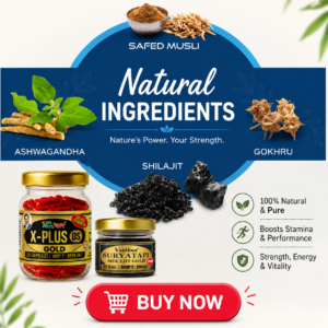 X - Plus Gold DS Capsule + Suryatapi Shilajit Gold Resin - Men Wellness Combo
