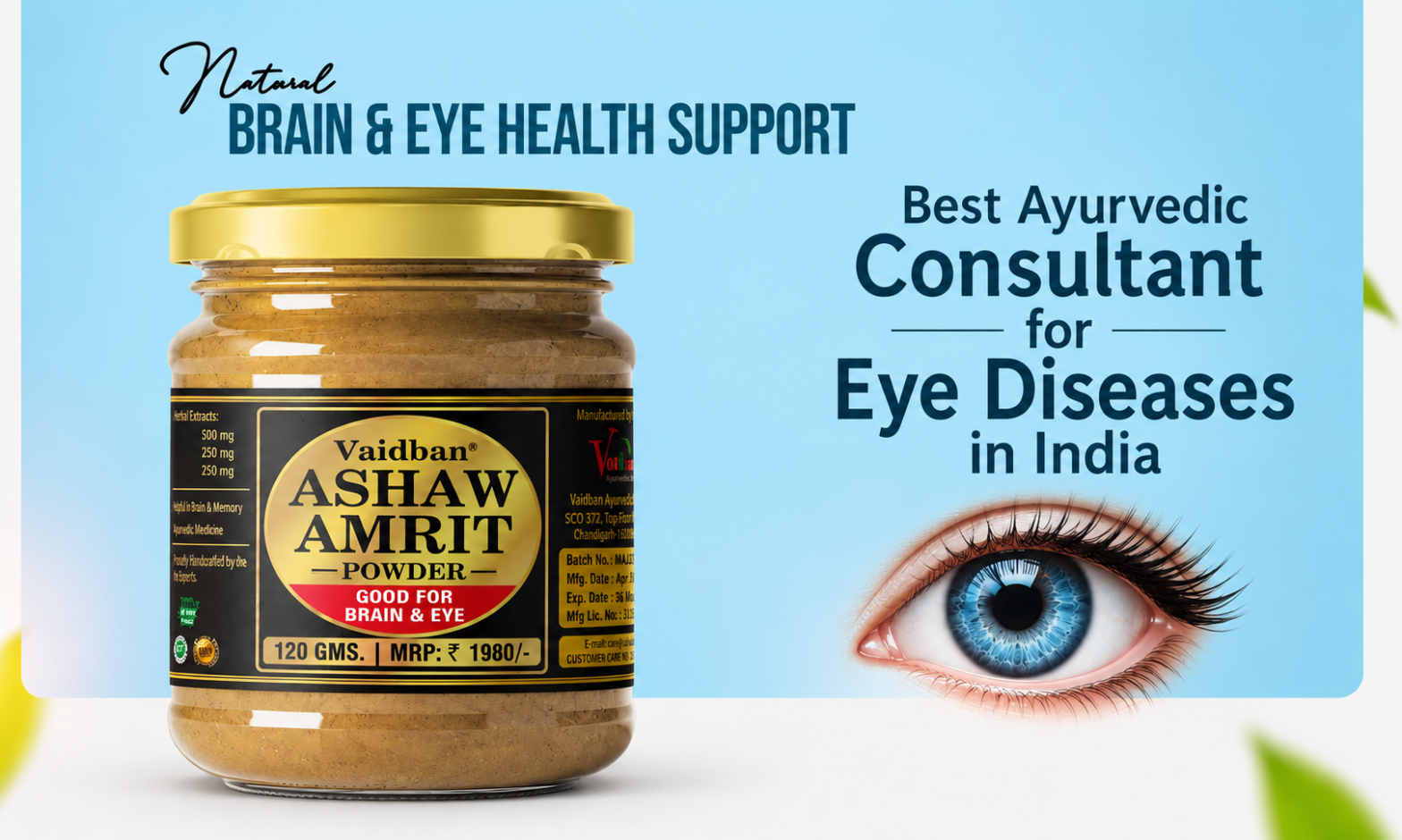 Ayurvedic consultant for eye diseases